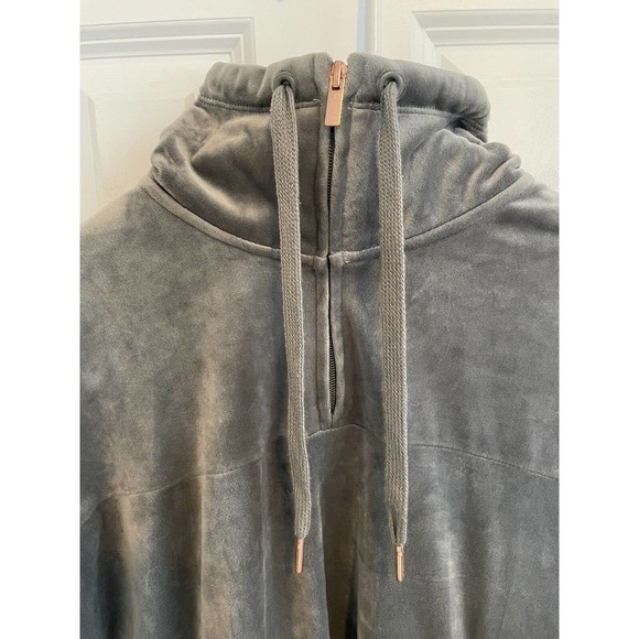 C9 Champion Womens Small Fleece Training Pullover Quarter Zip Pullover Gray - Picture 3 of 9